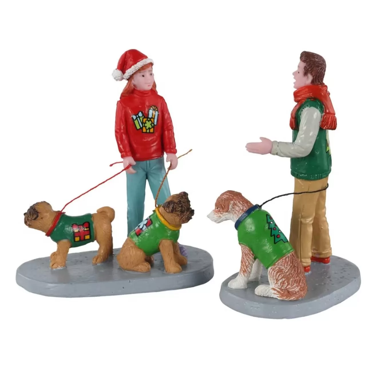 LEMAX Lemax | A Spasso Con Gli Amici A Quattro Zampe - Festive Friends