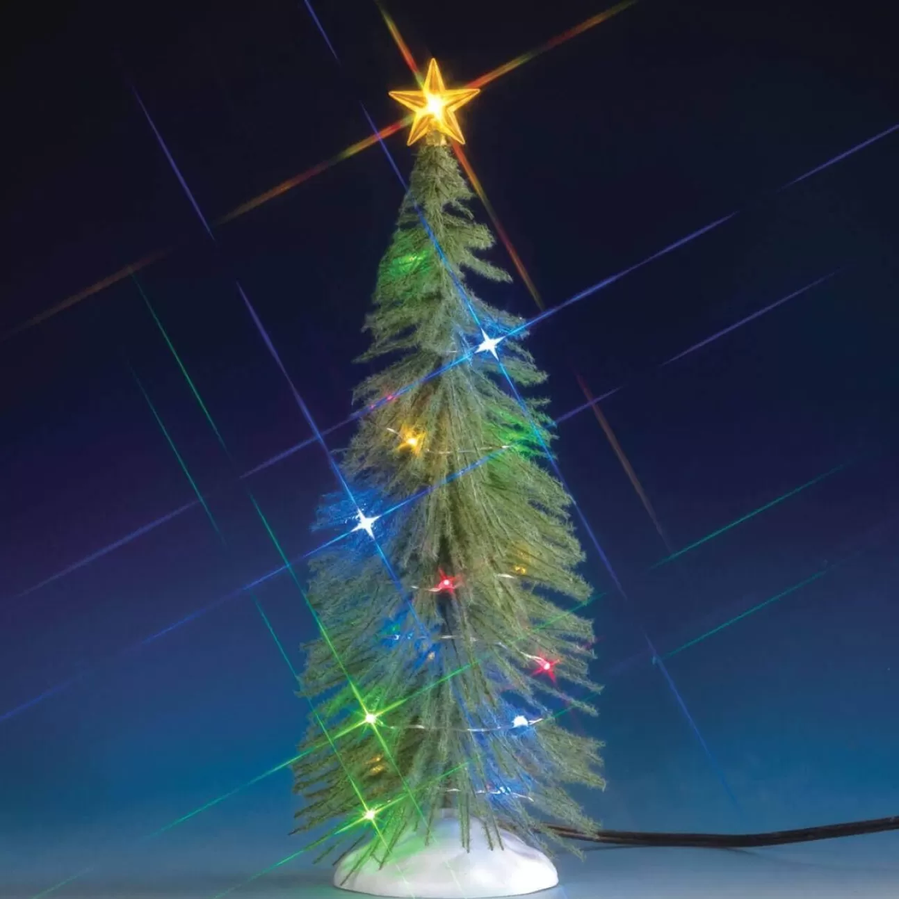 LEMAX Lemax | Abete Con Luci Multicolore - Chasing Multi Light Spruce Tree Grande