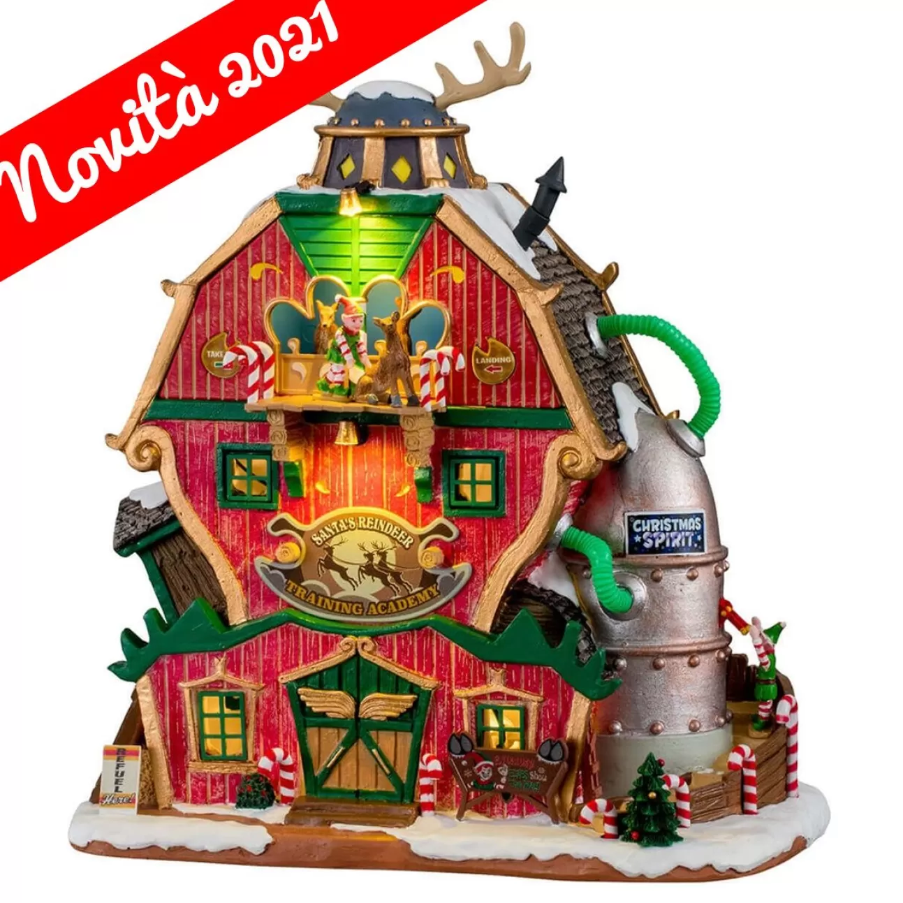 LEMAX Lemax | Accademia Delle Renne Di Babbo Natale - Santa'S Reindeer Training Academy