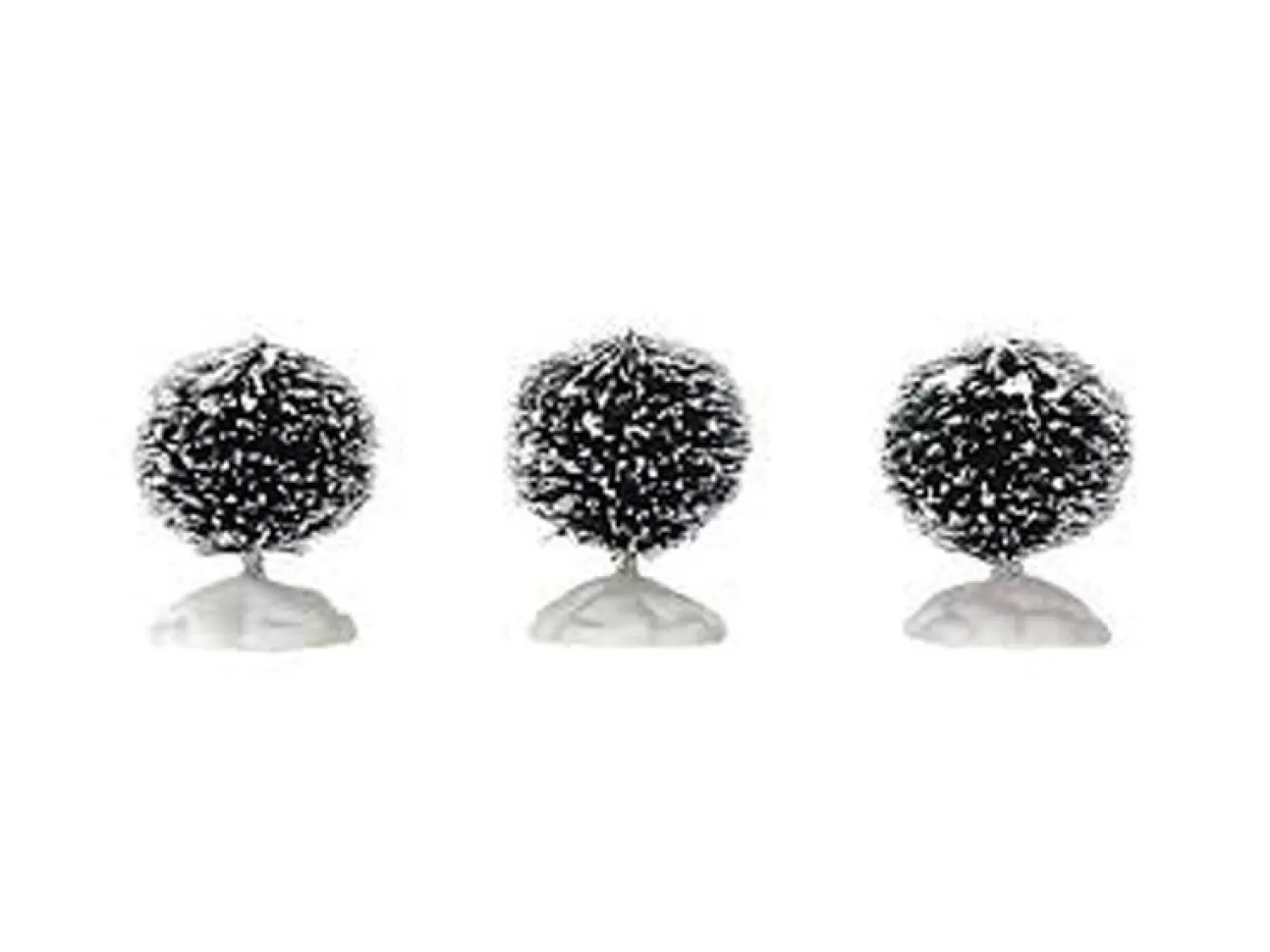 LEMAX Lemax | Alberelli Rotondi In Setole Set Da 3 Mini - Rounde Bristle