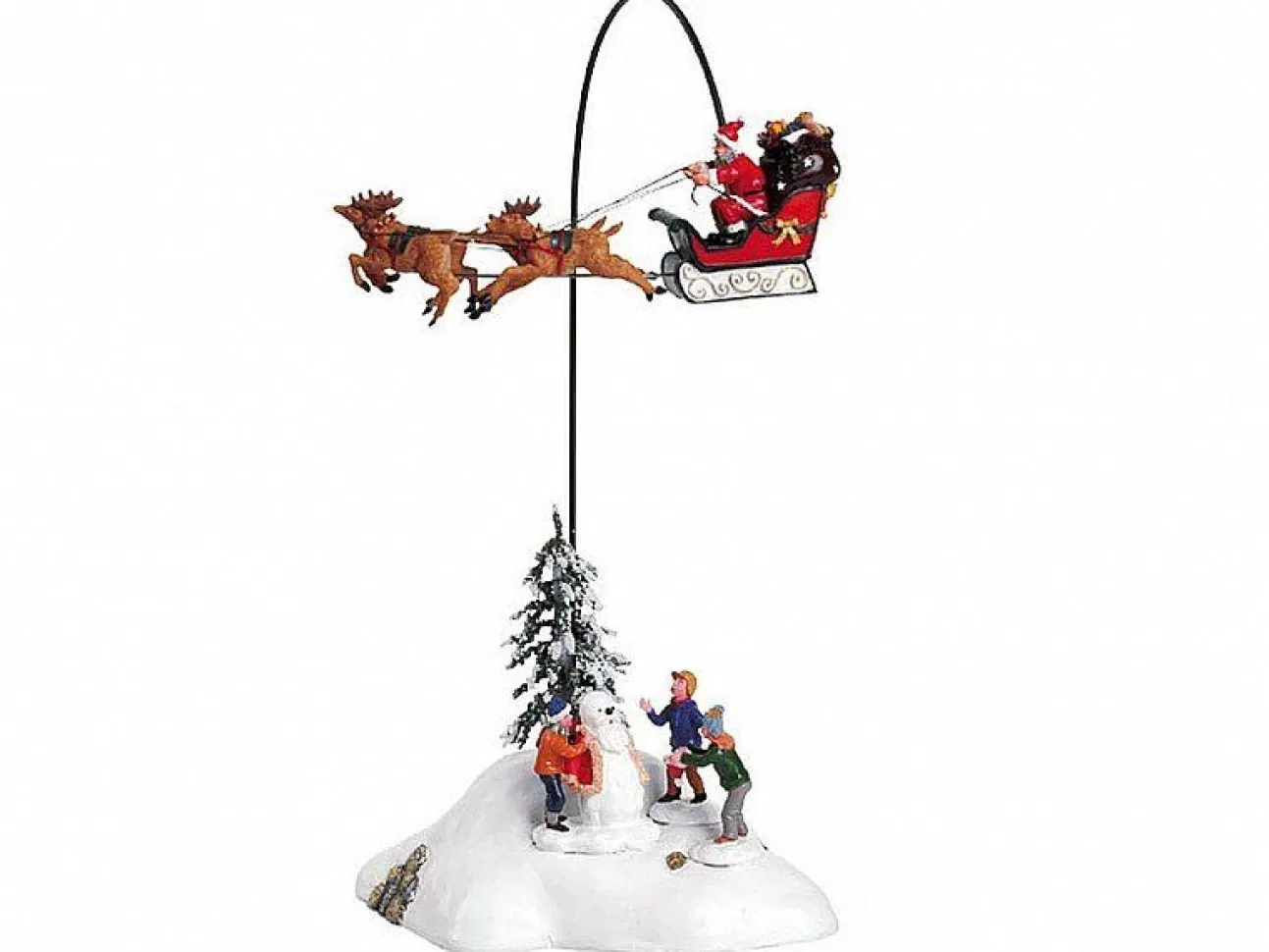 LEMAX Lemax | Babbo Natale Su Slitta - Santa Claus Is Coming To Town