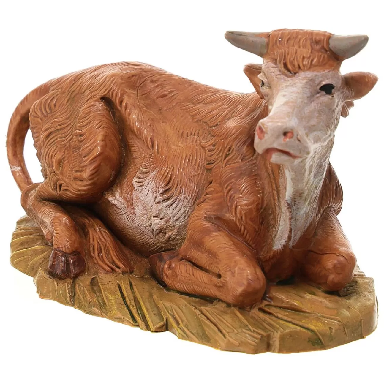 FONTANINI Mondo Presepistica | Bue Seduto 12Cm Statuetta In Resina