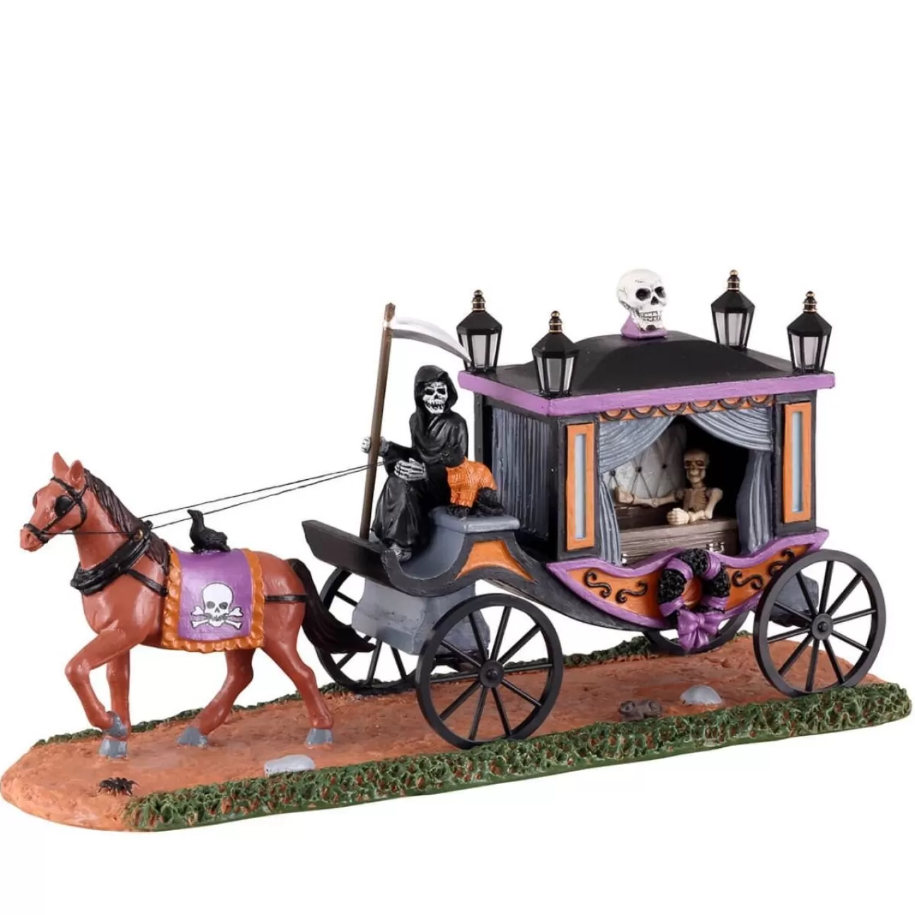 LEMAX Lemax | Carrozza Con Scheletri - Spooky Victorian Hearse