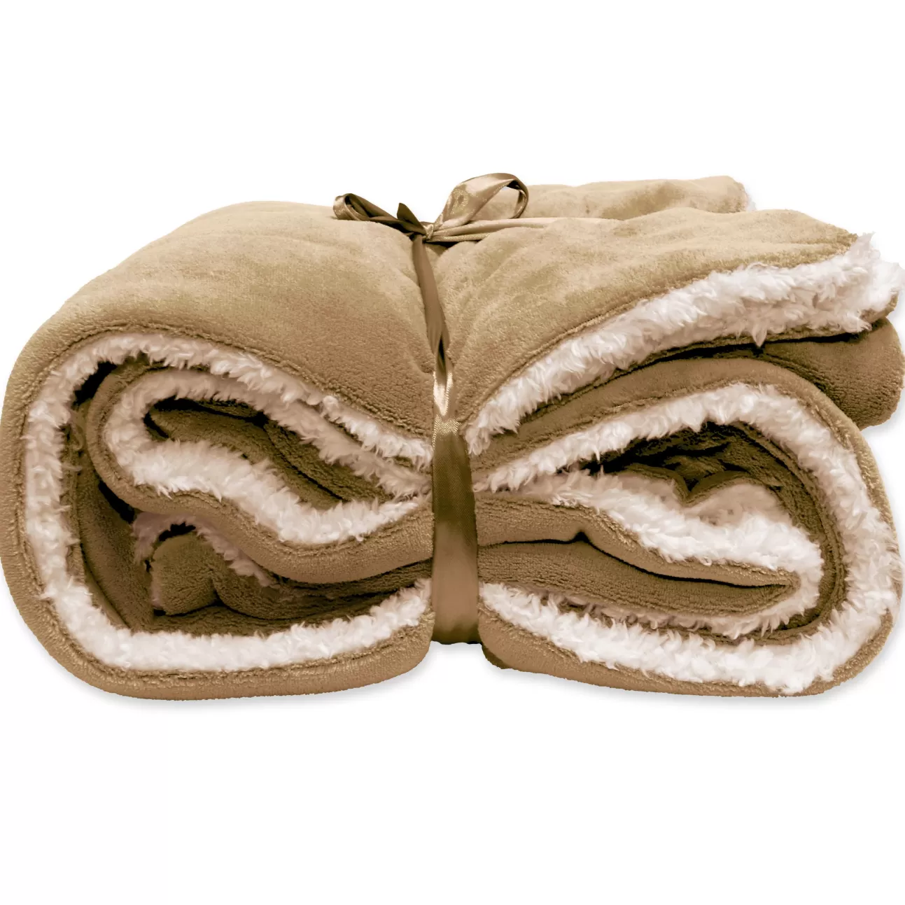 * Coperte Plaid E Cuscini Natalizi | Coperta Plaid Lars 150X200Cm Marrone Chiaro Taffy Scamosciata