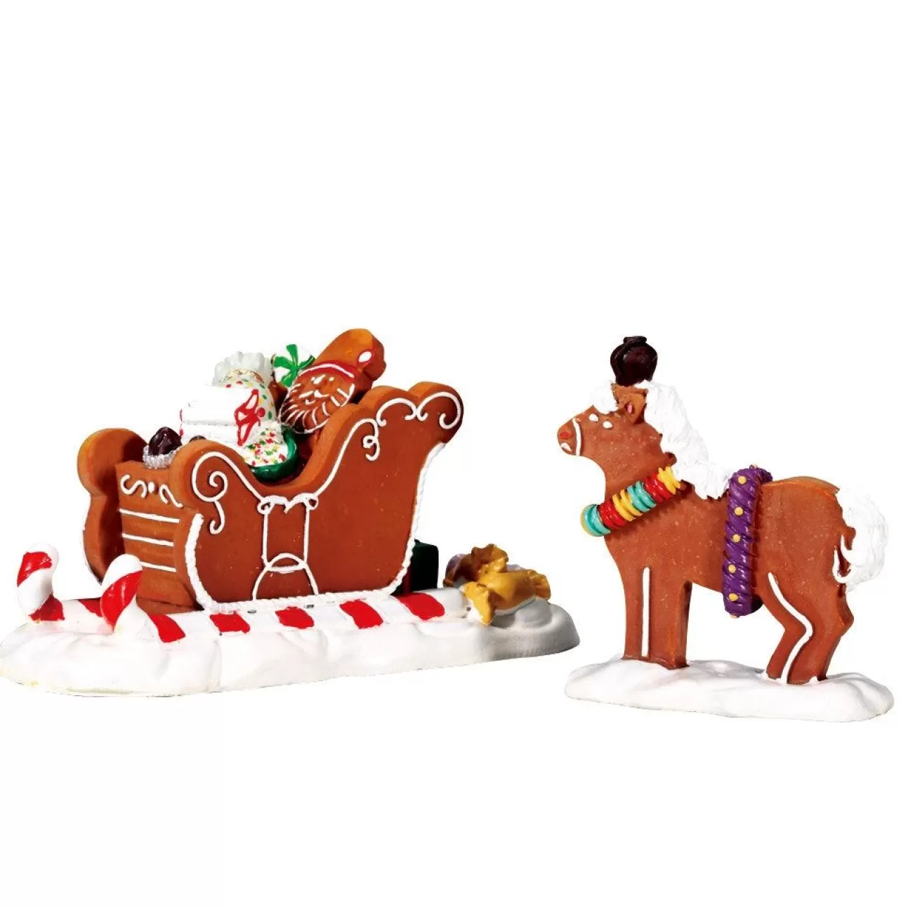 LEMAX Lemax | Corsa In Slitta - Santa'S Sleighride Set Da 2