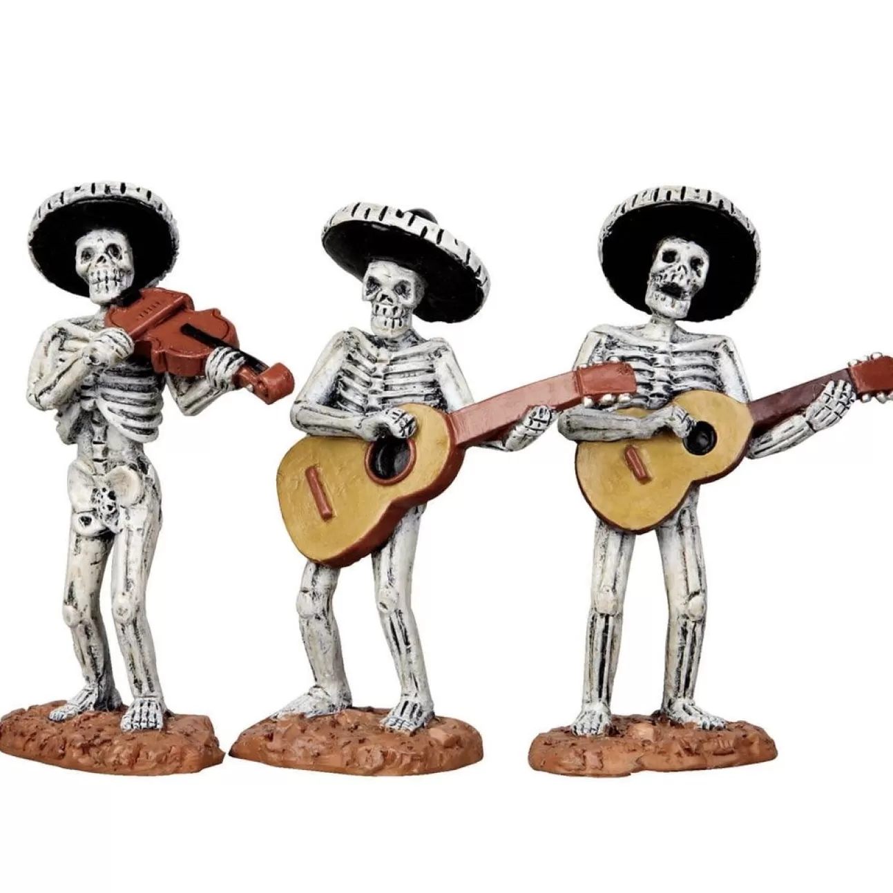 LEMAX Lemax | La Banda Di Scheletri Mariachi - Skeleton Mariachi Band, Set Of 3