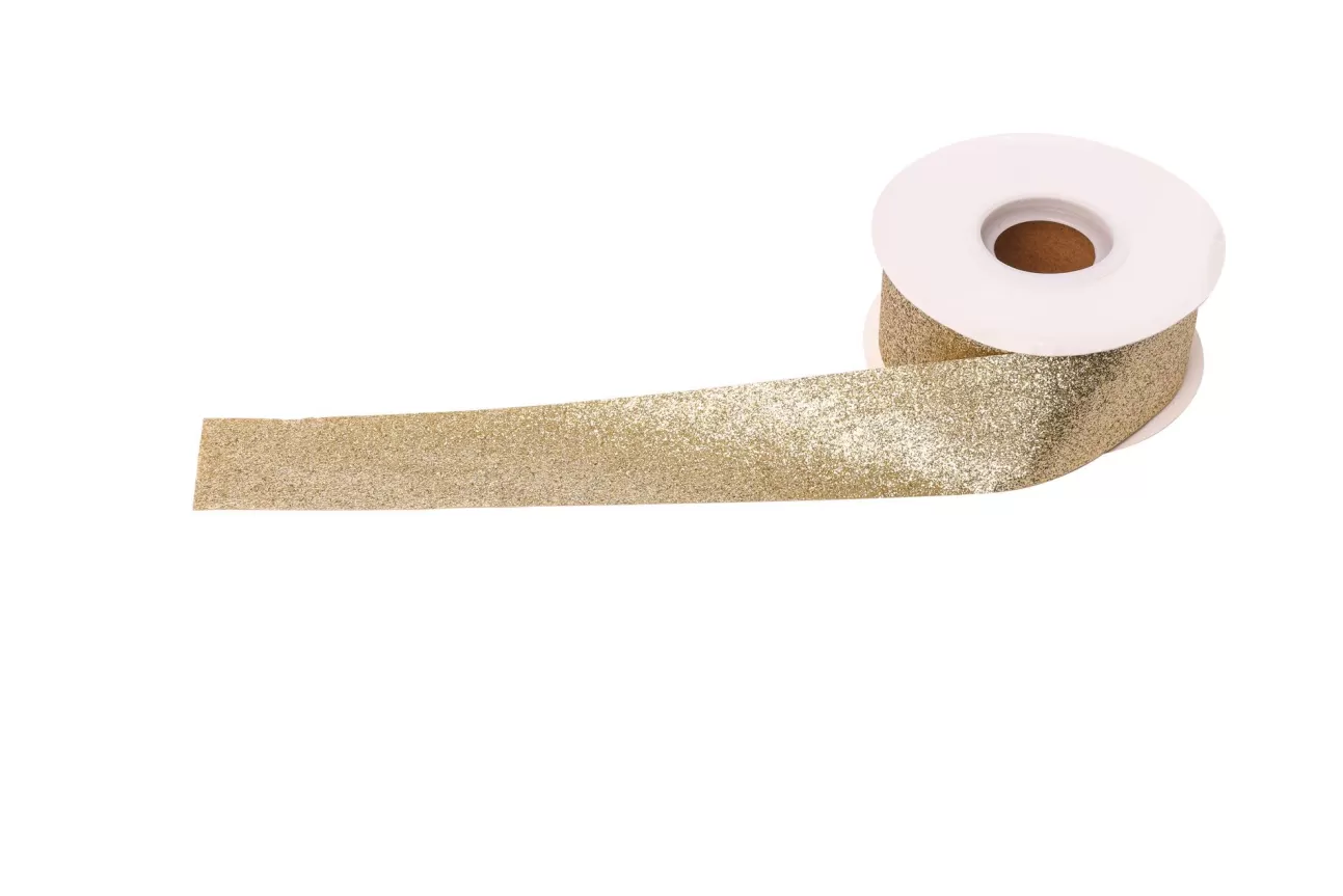 * Addobbi Di Natale | Nastro 20Mx1Cm Oro
