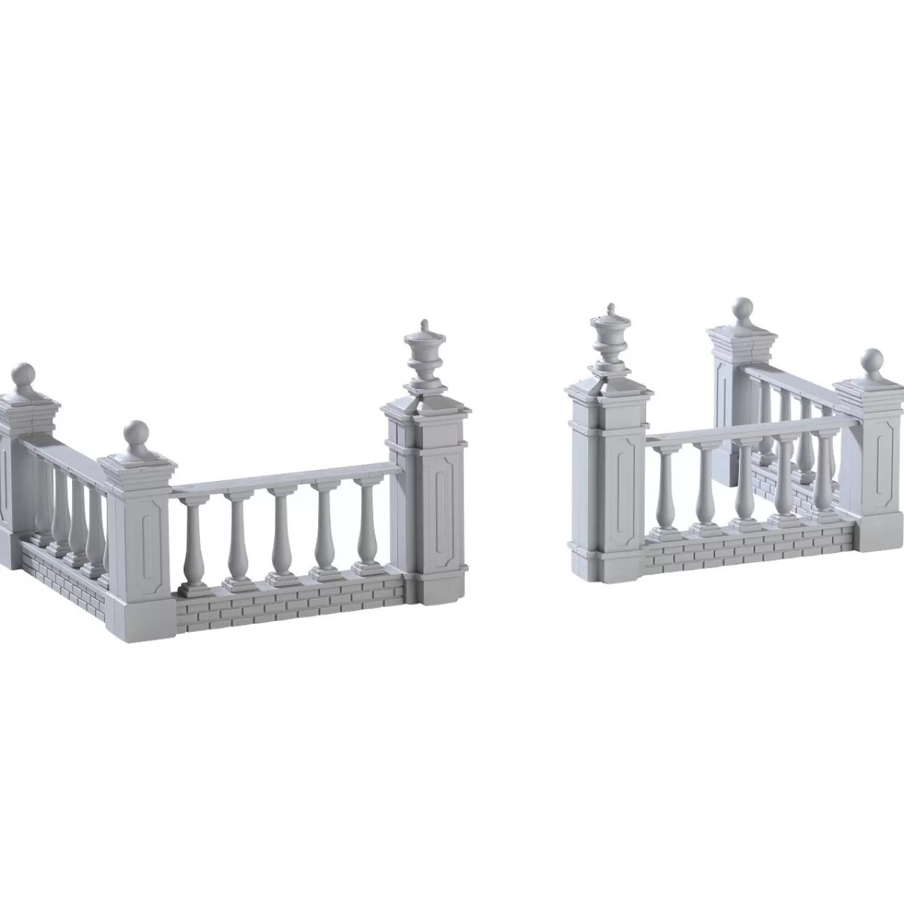 LEMAX Lemax | Recinto Della Piazza - Plaza Fence Set Da 4