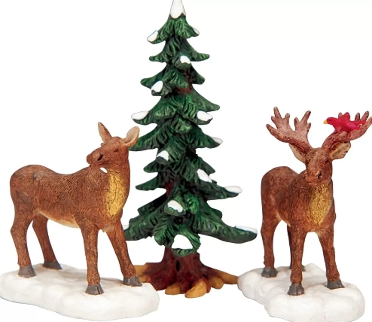 LEMAX Lemax | Signor E Signora Moose- Mr. And Mrs. Moose Set Of 3