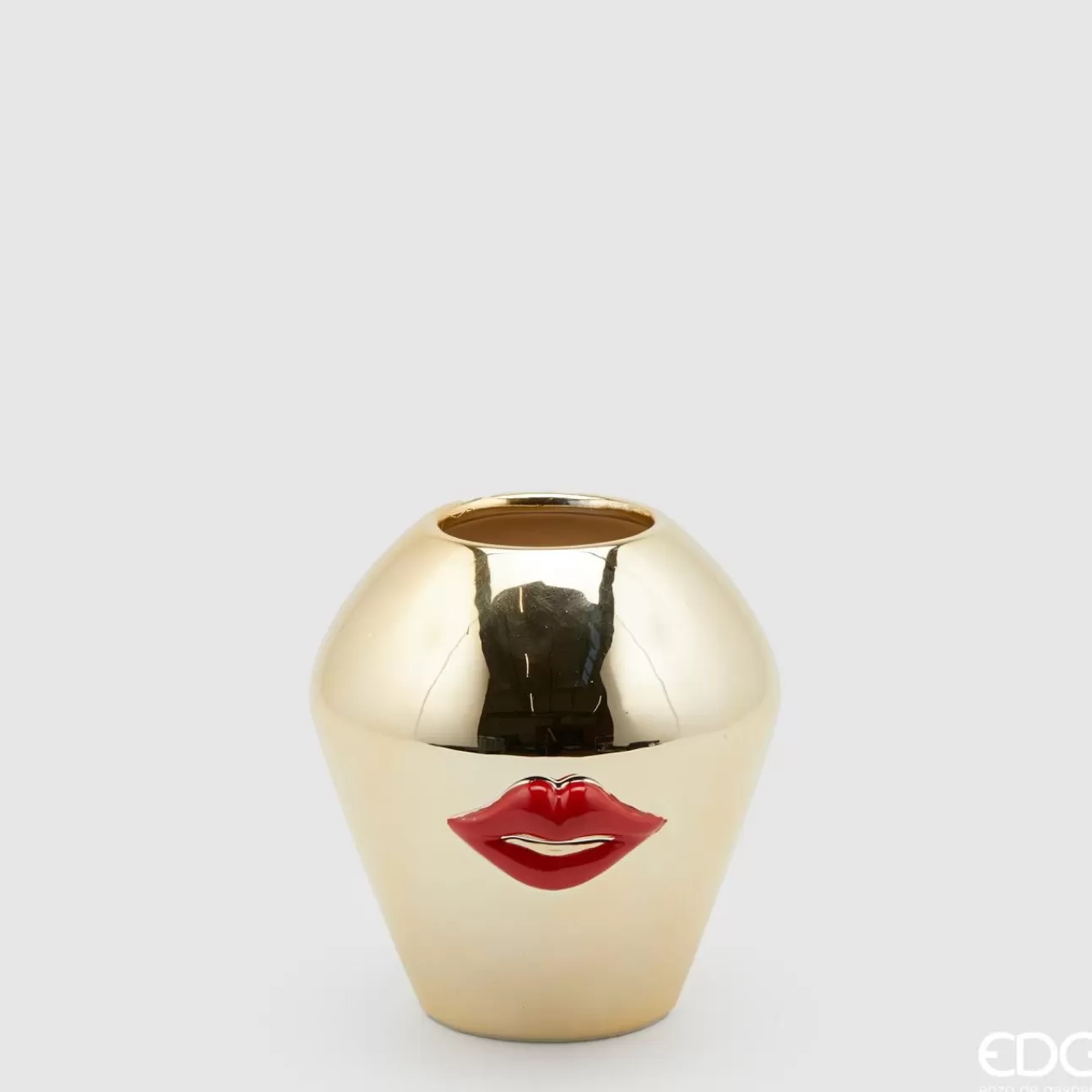 * Addobbi Di Natale | Vaso Kiss Oro 14Xh15Cm