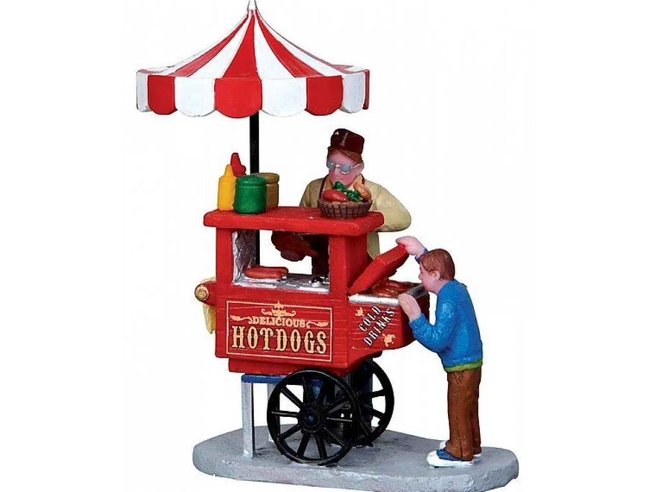 LEMAX Lemax | Venditore Di Hot Dog - Hot Dog Cart Cod. 12932